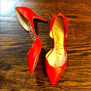 Red 2.5 inch heels